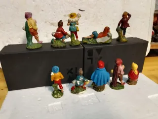 Pastori presepe gesso vintage anni 60