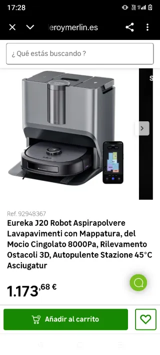 Robot Aspirador Eureka J20