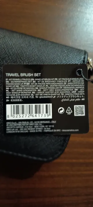 Kit pennelli trucco Kiko con custodia