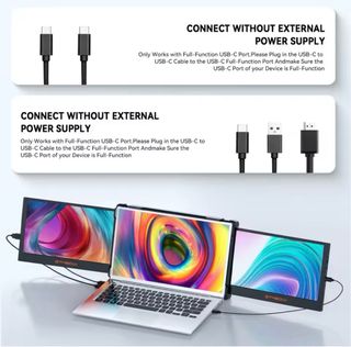 Monitor Portátil GTMedia Mate X Doble Pantalla