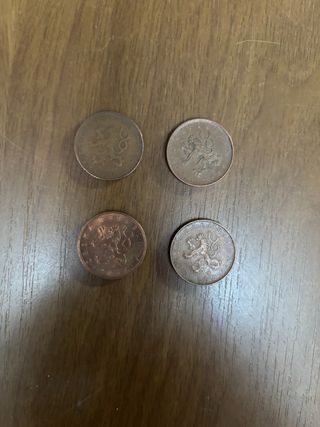 4 Monete Antiche Repubblica Ceca