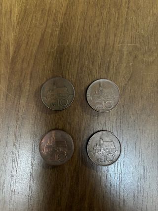 4 Monete Antiche Repubblica Ceca