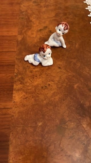 2 Figuras Bebé Porcelana