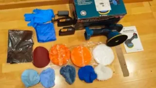 Lucidatrice orbitale con accessori