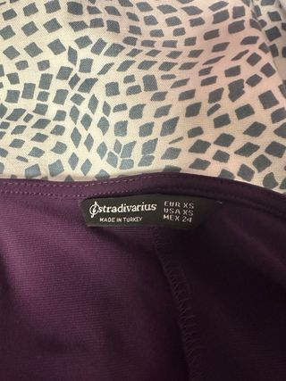 Vestido morado con lazada