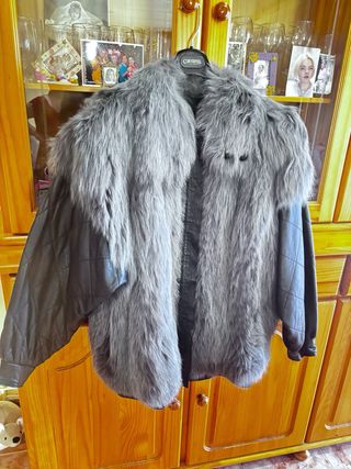 Chaquetón de Piel Saga Fox Marrón