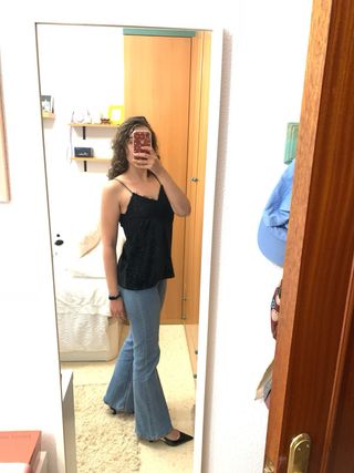 Top negro de fiesta de Sfera