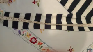 Jersey de lana rayas azul y blanco