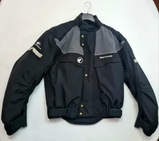 Chaqueta Moto Bering Negra y Gris