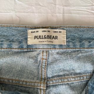 Pantalón Pull&Bear Baggy Fit Azul Claro