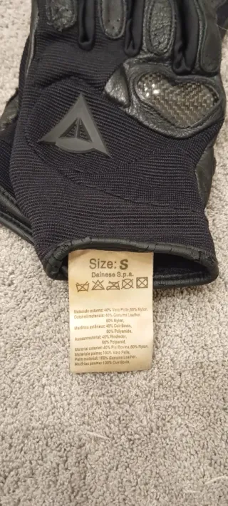 Guantes de motorista negros DAINESE Talla S Unisex