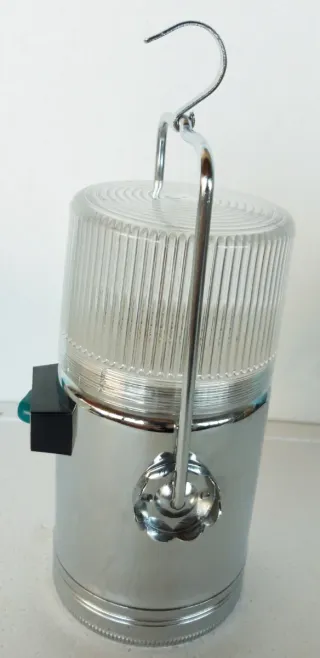 Lampada portatile metallo e plastica