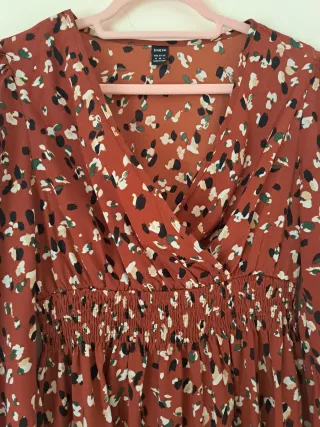 Vestido Boho Marrón Estampado