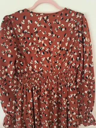 Vestido Boho Marrón Estampado