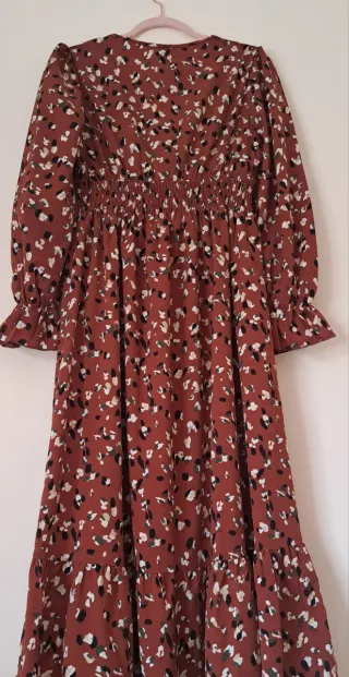 Vestido Boho Marrón Estampado