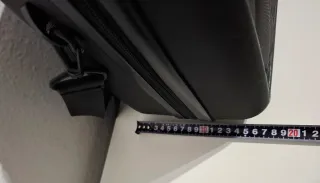 Maletín de viaje negro acolchado