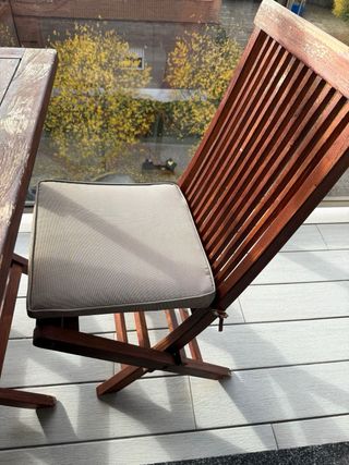 Mesa y 2 Sillas Teca Terraza Sunny Val.