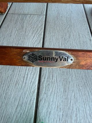 Mesa y 2 Sillas Teca Terraza Sunny Val.