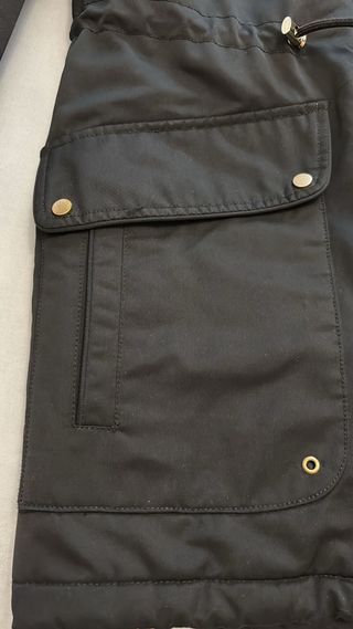 Abrigo Zara Negro Mujer