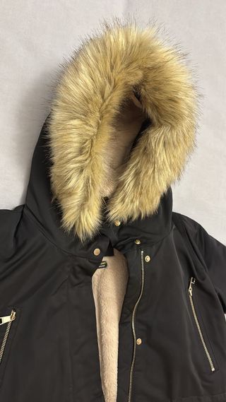 Abrigo Zara Negro Mujer