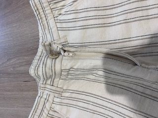 Pantalón Corto Rayas Hombre Beige