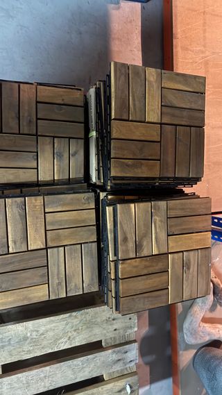 Baldosas de madera para exterior