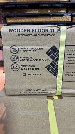Baldosas de madera para exterior