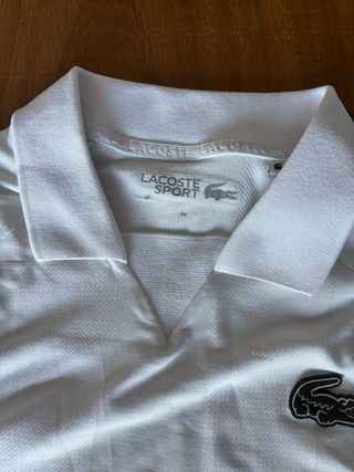 Polo Lacoste Sport Blanco Talla M