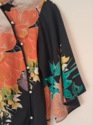 Blusa body Zara floral XS