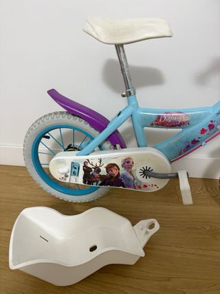 Bici niña Frozen 14 azul y morado