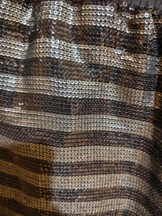 Shorts Stradivarius lentejuelas rayas