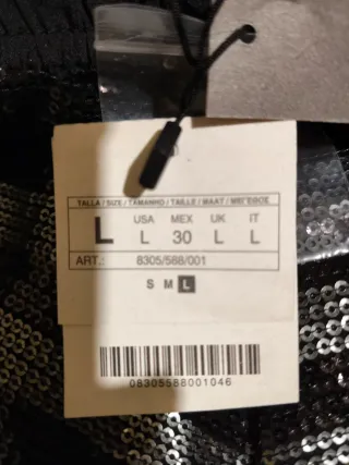 Shorts Stradivarius lentejuelas rayas