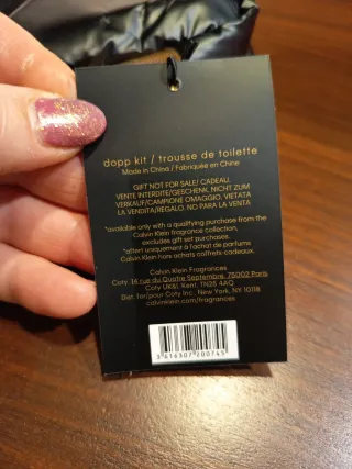 Trousse Calvin Klein ecopelle unisex nera