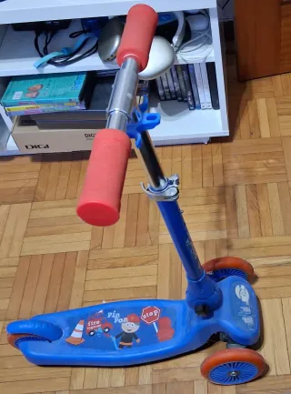 Patinete infantil 3 ruedas azul