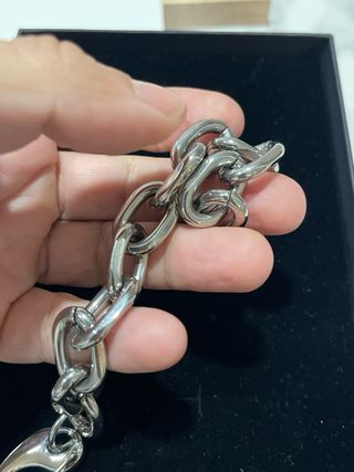 Bracciale a catena color argento