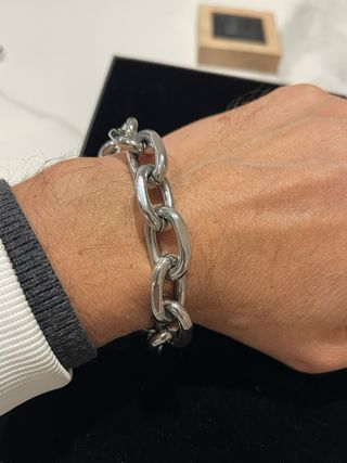 Bracciale a catena color argento