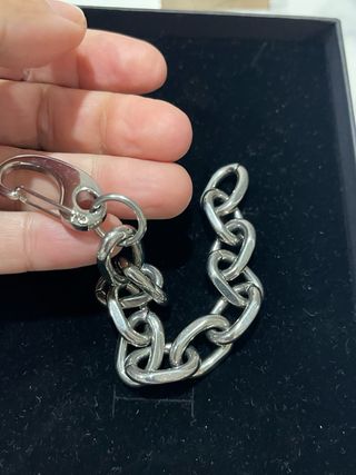 Bracciale a catena color argento