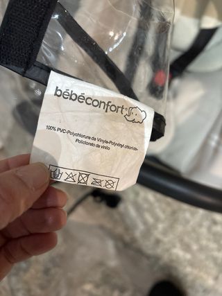Silla de coche para bebé con funda para la lluvia
