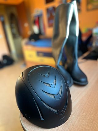 Pack Hípica: Casco Fouganza 500 + Botas