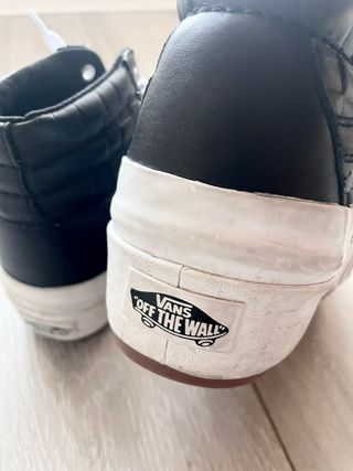 Vans Sk8-Hi Plataforma Piel Negra