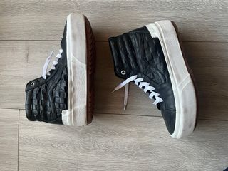 Vans Sk8-Hi Plataforma Piel Negra