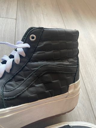 Vans Sk8-Hi Plataforma Piel Negra