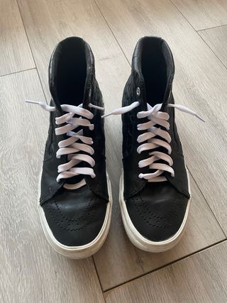 Vans Sk8-Hi Plataforma Piel Negra