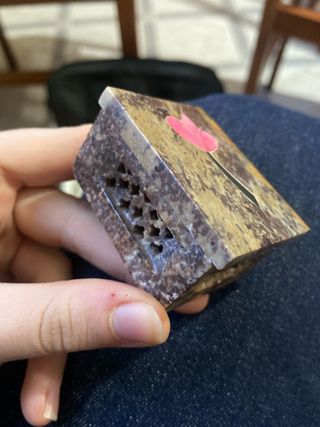 Cajita India Vintage Flor Rosa