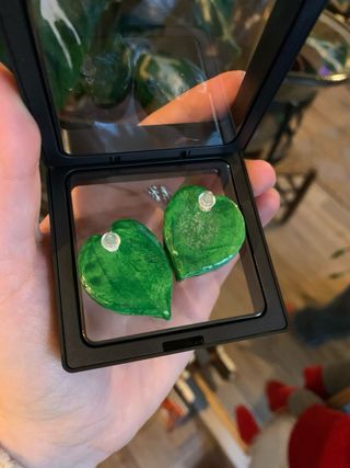 Pendientes Hojas Filodendro