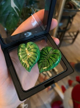 Pendientes Hojas Filodendro