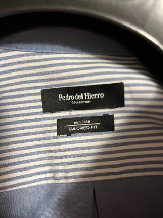 Camisa azul Pedro del Hierro planchado fácil
