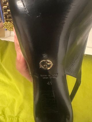 Sandalias Giorgio Armani Talla 41 Negras
