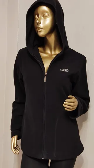 Chaqueta Polar Venice Beach Negra Mujer