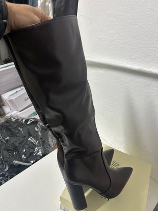 Stivali donna marrone tacco alto tg 37 nuovo